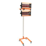 2x1000w lampe de polymrisation de peinture infrarouge 220v chauffage infrarouge  ondes courtes voiture ...