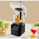 Blender, mixer blender, blender smoothie de 2200 ml, blender portable, mini blender 2200w, pour fruits ...