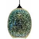 Plafonnier led 3d lustre en verre color� feux d'artifice suspension �clairage de plafond abat - jour ...