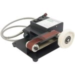 Gojoy - ponceuse a bande 350w double moteur machine � courroie de sable, ponceuse � courroie de banc ...