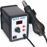 Station de dessoudage pour pistolet  air chaud avec affichage numrique 858d - tlphone portable - ...