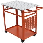 Gojoy - table de soudage avec roues 272 kg 91, 4 x 61 cm table de soudage plaque perfor�e table de soudage ...