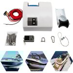 Treuil électrique pour bateaux avec télécommande sans fil - eau salée marine - 25 kg - 30 m - 12 v - ... Treuil électrique pour bateaux avec télécommande sans fil - eau salée marine - 25 kg - 30 m - 12 v - ...