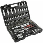 Coffret multi - outils 94 pi�ces en acier chrome vanadium ? douilles 1 / 4' et 1 / 2' ? rallonges et ...