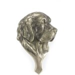 Golden retriever - heurtoir de porte avec t�te de chien, heurtoir de porte en laiton, d�coration de porte ...