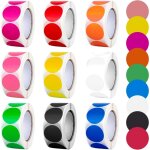 Gommettes rondes 4500 pi�ces gommettes autocollantes 25mm etiquettes pastille autocollante, pastilles ...