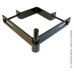 Afbat ? gond � collier r�glable noir pour poteau 100 - 165mm ? fixation sans per�age ? pour piliers en ...