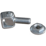 Gond portail � battant simple - filetage m18 longueur 50mm - acier zingu� - � souder - deco fer forge ...