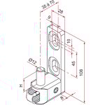 Tirard multifix l gond de portail en cupro - aluminium