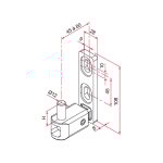 Gond de portail multifix l  axe rglable de 45  80mm pivot diamtre 12mm - tirard - na619007