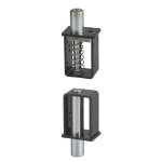 Thirard - gond rapido, goupille acier 16mm, gche en acier inoxidable, zingage noir - thirard