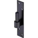 Gond sur platine ? avec crochet di laqu� noir ? montage robuste pour volets et portails ? 180 x 40 mm ...