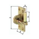 Gah - gond à visser sur support 13x45 mm, galvanisé à chaud, réglable de 20 mm (par 6) Gah - gond à visser sur support 13x45 mm, galvanisé à chaud, réglable de 20 mm (par 6)