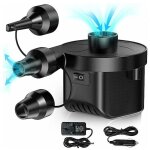 Gonfleur �lectrique, pompe gonflage gonfleur degonfleur avec 3 buses pour matelas gonfleur, piscine gonflable, ...