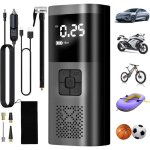 Gonfleur pneus voiture, 6000mah compresseur � air portatif gonfleur pneus sans fil 150psi avec �cran ...
