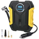Gonfleur pneus voiture, compresseur � air portatif 12v, compresseur � air 150psi avec jauge de pression ...