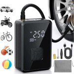 Gonfleur pneus voiture sans fil 4000mah mini compresseur � air portatif 150 psi (10, 3 bar) inflation ...