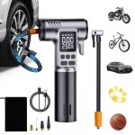 Gonfleur pneus voiture sans fil, compresseur � air portatif 4000mah, 150psi, avec �clairage led, marteau ...