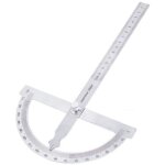 Goniom�tre - demi - cercle de 180 degr�s - rapporteur pour le travail du bois � bras unique en fer inoxydable ...