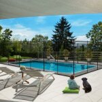 Goplus - barriere de piscine pliable, cloture de protection en tissu textilene, securite pour enfants ...