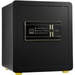 Coffre - fort de s�curit� avec serrure � combinaison, �tag�re amovible et syst�me d'alarme, avec fonction ...