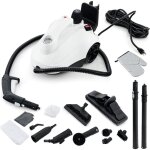 Goplus - nettoyeur vapeur 2000w, pression 5 bars, 17 accessoires & réservoir d'eau 1, 8 l, nettoyeur ... Goplus - nettoyeur vapeur 2000w, pression 5 bars, 17 accessoires & réservoir d'eau 1, 8 l, nettoyeur ...