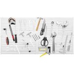 Porte outils mural magn�tique 4 pi�ces 30 x 15 cm, lot de 4 panneaux d'outils mural avec 32 barres magn�tiques ...