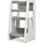 Goplus - tour d'apprentissage pour enfant 18 - 60 mois avec hauteur reglable 30 / 40 / 50cm, escabeau ...