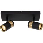 Gorik spot plafond - noir - 2xgu10