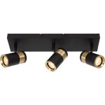 Gorik spot plafond - noir - 3xgu10