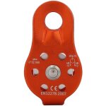 Poulie tyrolienne, 26kn poulie escalade en alliage d'aluminium bloc de poulie  corde simple robuste ...