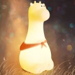 Gotrays - veilleuse enfant, veilleuse girafe avec batterie, lampe de table 7 couleurs, dcoration de ...