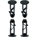 Goupilles de charni�re en plastique, 4 pcs, noir, contemporaine, plastique, brute, montage en surface, ...