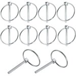 Goupille clip 10 pcs goupilles clips agricoles6mm remorque broches assortiment kit pour voiture fermeture ...