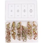 Goupille clip, 50 pièces 4 tailles assortiment de goupilles clips pour remorque de tracteur agricole Goupille clip, 50 pièces 4 tailles assortiment de goupilles clips pour remorque de tracteur agricole