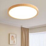 � grain de bois plafonnier led encastr� ultra - mince, moderne luminaire 3000k / 4000k / 6000k s�lectionnable, ...