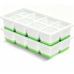 Grands bacs � gla�ons en silicone, lot de 2, avec couvercles, adapt�s aux boissons et au whisky, s�rs, ...