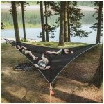 Grand hamac aérien triangulaire pour arbre de camping hamac portable multi - personnes conception pour ... Grand hamac aérien triangulaire pour arbre de camping hamac portable multi - personnes conception pour ...