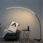 Grand lampadaire led dimmable design courb� - avellino