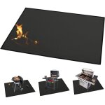 Grand tapis (152 � 101 cm) pour barbecues � charbon, po�les, fumeurs et grils � gaz. prot�ger les terrasses ...
