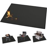 Grand tapis (165 � 99 cm) pour barbecues � charbon, po�les, fumeurs et grils � gaz. prot�ger les terrasses ...