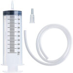 Grand tube de seringue seringue en plastique de 500 ml avec capuchon de convertisseur de tube