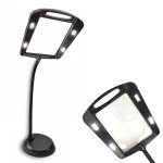 Fishtec - grande loupe mains libres sur pied 58 cm - a poser sur bureau / table - lampe 12 led - grossissement ... Fishtec - grande loupe mains libres sur pied 58 cm - a poser sur bureau / table - lampe 12 led - grossissement ...