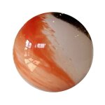 La grande prairie - lampe boule led galaxie verre blanc 14x14x14cm