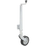 Grande roue jockey pliable jante en metal pneu en caoutchouc plein