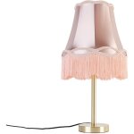 Granny - lampe de table avec abat - jour - 1 lumire -  30 cm - rose - classique / antique - clairage ...