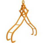 Grappin � grumes � 4 griffes, pince foresti�re pour troncs, 2t capacit� de charge, diam�tre d'ouverture ...