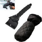 Jamais utilis�]grattoir � glace avec gant raclette pare brise, doublure chauffante, bande �lastique enserr�, ...