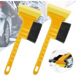 Grattoir � glace pour voiture avec balai, grattoir � glace de voiture avec fouet, brosse � neige efficace, ...