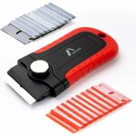 Grattoir plaque vitrocramique + 20 lames - racloir vitrocramique polyvalent - grattoir pour plaques ...